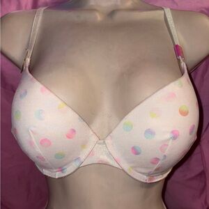 Victoria’s Secret polkadot bra size 34D and thong panties set size XS
